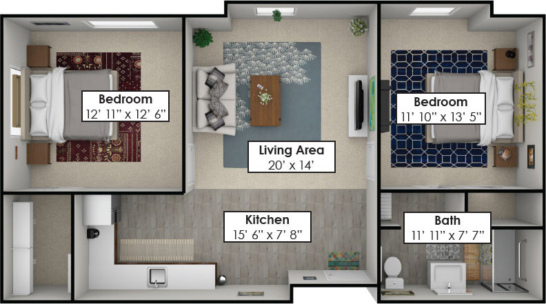 Assisted Living - Two Bedroom